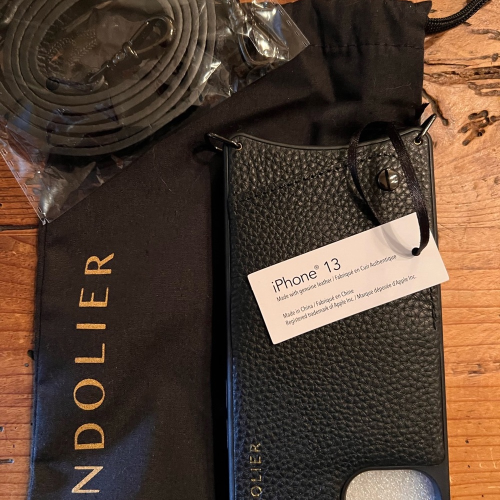 Bandolier Black embossed iPhone 13 case, never used